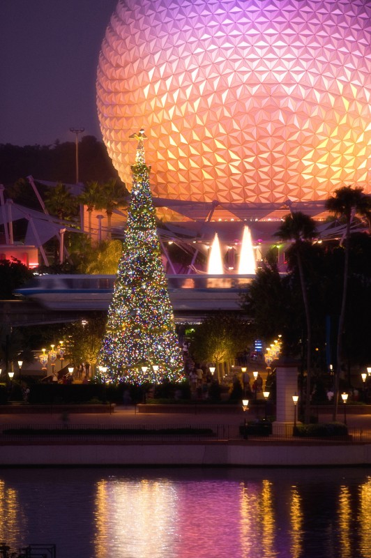 spaceship earth Christmas Tree