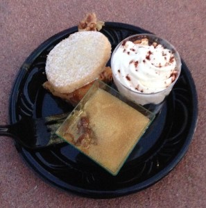 Dessert Party Offerings: Shortbread cookie, Pot de Créme, and Tiramisu